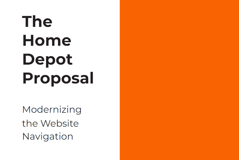 The Proposal for Home Depot
